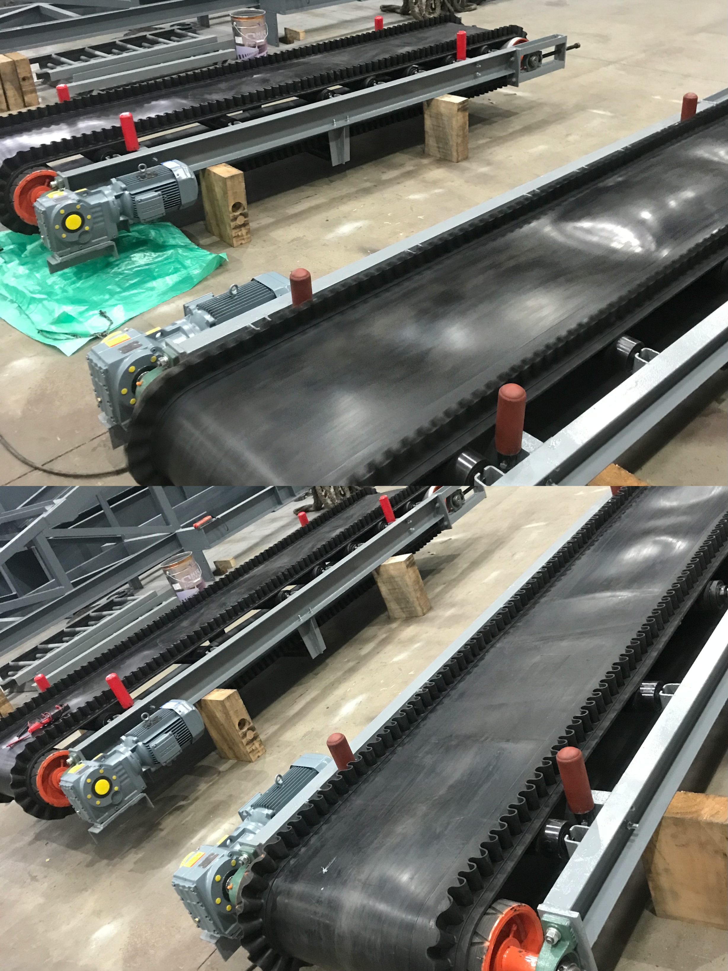 Inbedrijfstelling, installatie en levering van transportbanden